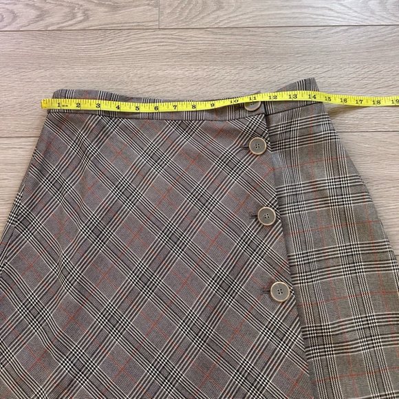 Zara Check Preppy Dark Academia Mini Skirt - Picture 11 of 12